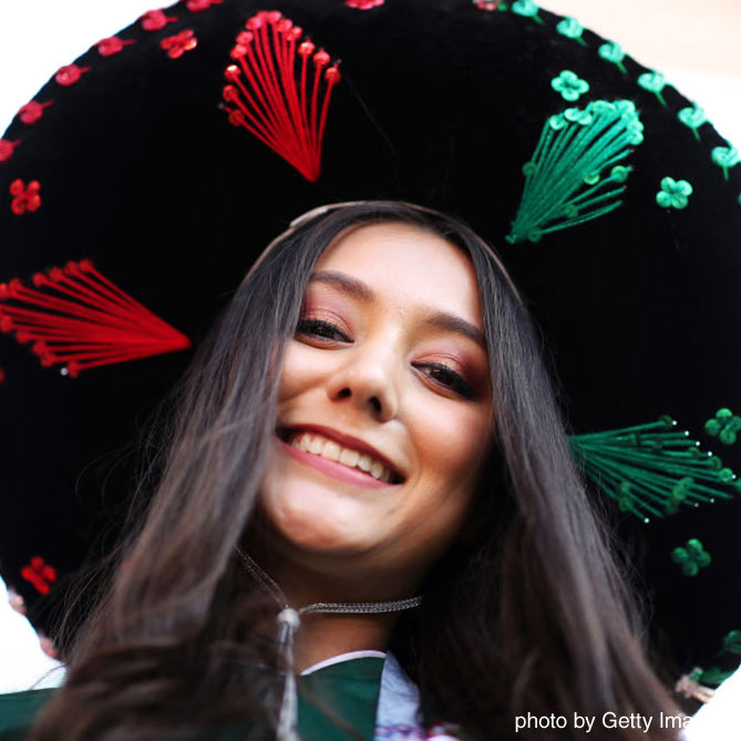 メキシカンハットをかぶる女性サポーター【メキシコvsスウェーデン：GS第3節】